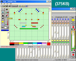 Lucid - a DMX512 compatible stage lighting sequencer and design simulator